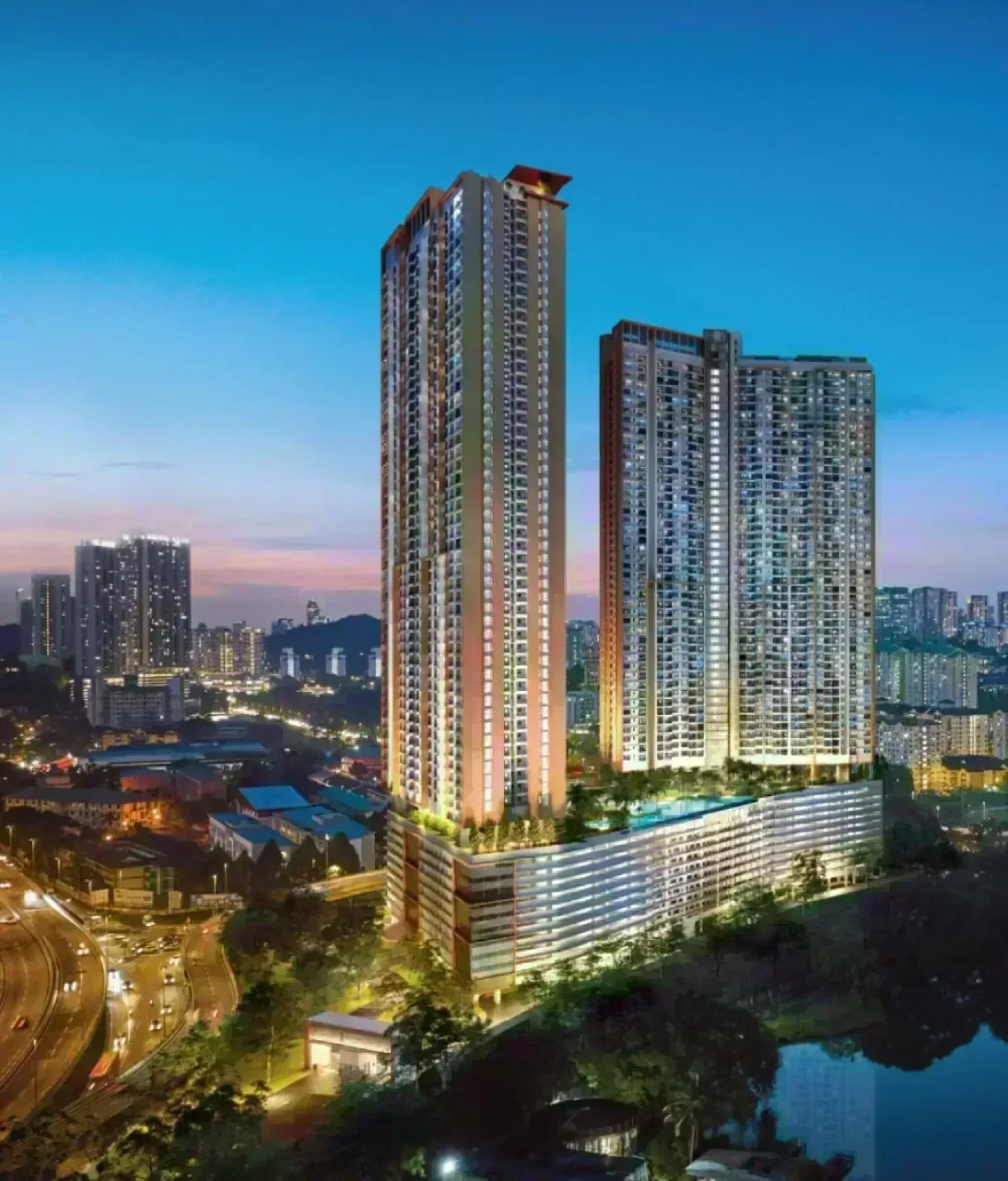 Skyline Kuchai in Kuchai Lama